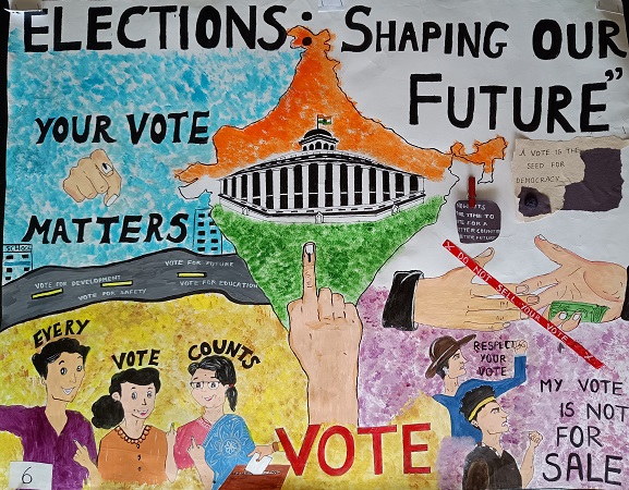 Do vote poster Drawing | KANISHKA KAHAR | | Poster drawing, Vote poster,  Meaningful paintings